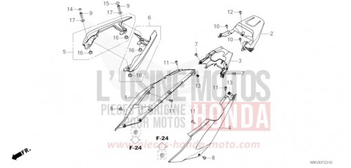 REAR COWL/REAR GRIP NSS750S de 2025